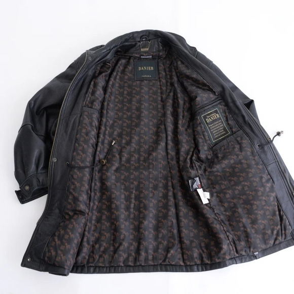 Vintage Danier Vintage Soft Leather Zip Up Thinsulate Thermal Lined Jacket XS - Picture 13 of 15